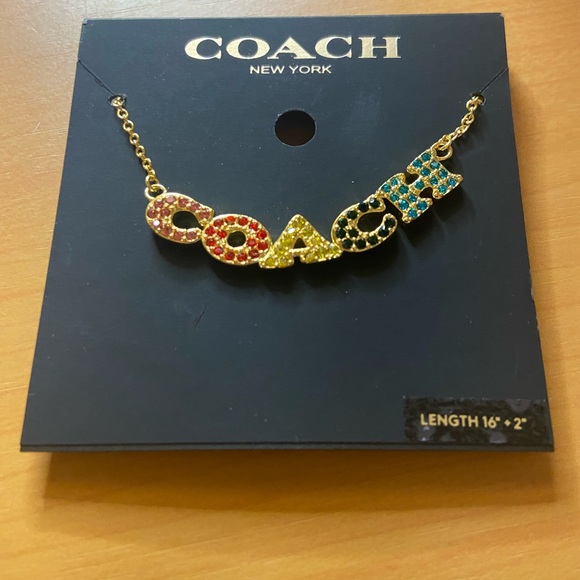 Coach Jewelry - Coach Gemstone Necklace NWT